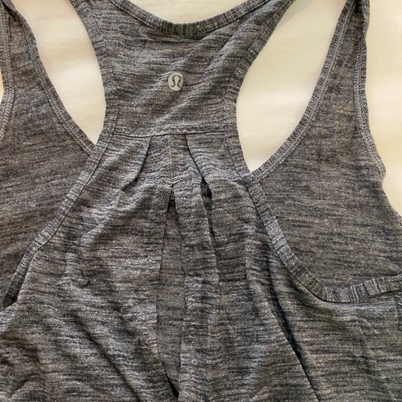 Lululemon racerback grey tank - Picture 2 of 5
